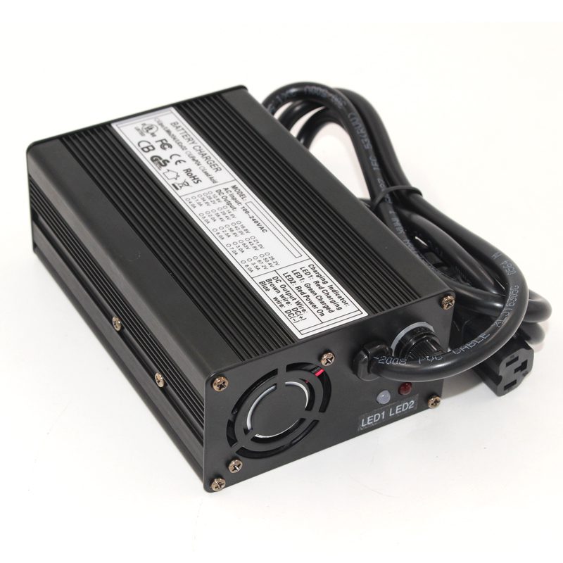 Chargeur 42 V PowerSmart Pour Batterie 36 V – Remplacement DC 2.1 Mm, Compatible Biria, Curtis, Cyco, E Racing…