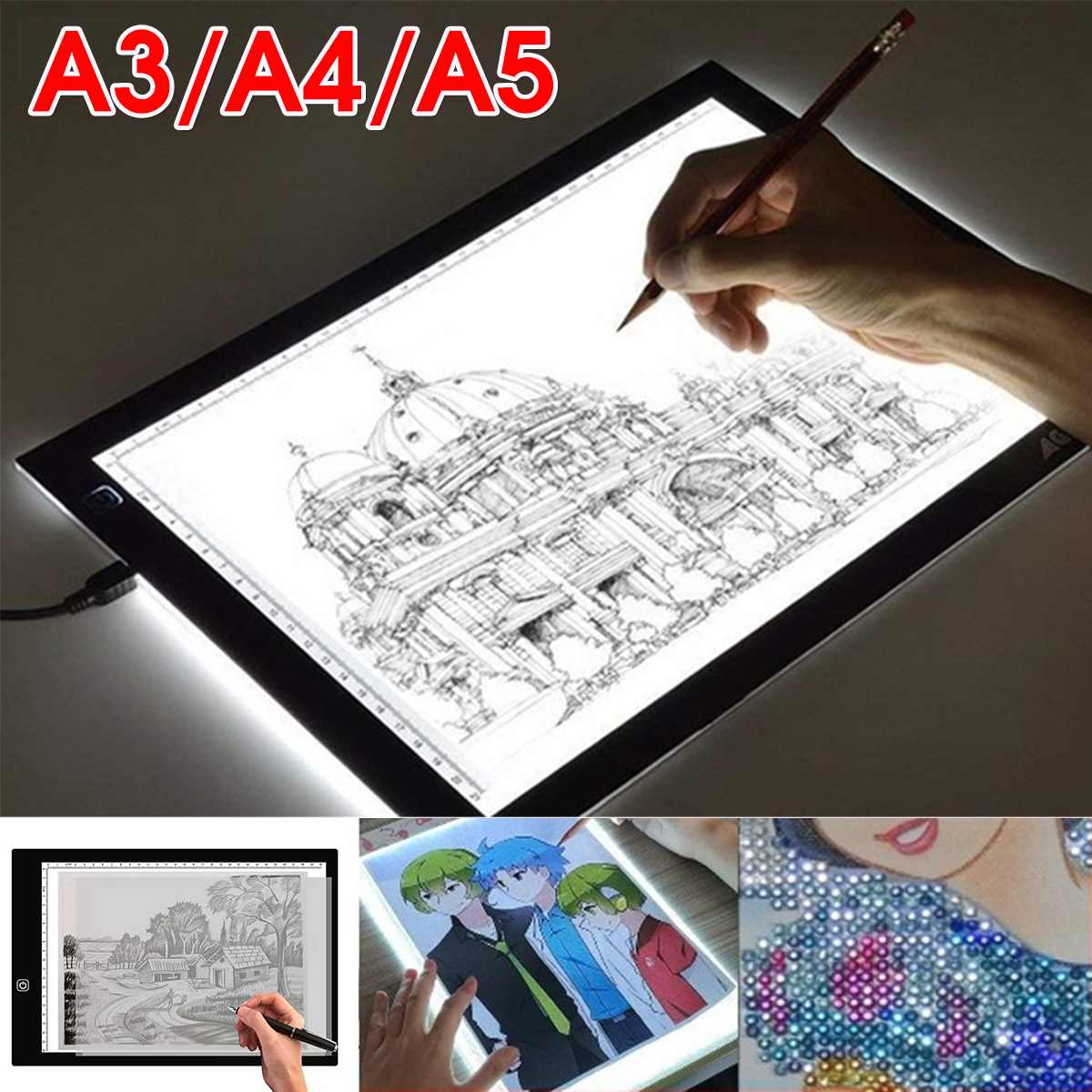 Planche à Dessin Lumineuse Réglable Tablette Lumineuse A4 LED - Luminosité Réglable, Câble USB, Pour Dessin, Broderie, Animation Table Lumineuse Pour Animation Planche à Dessin Lumineuse Réglable Tablette Lumineuse A4 LED - Luminosité Réglable, Câble USB, Pour Dessin, Broderie, Animation Table Lumineuse Pour Animation