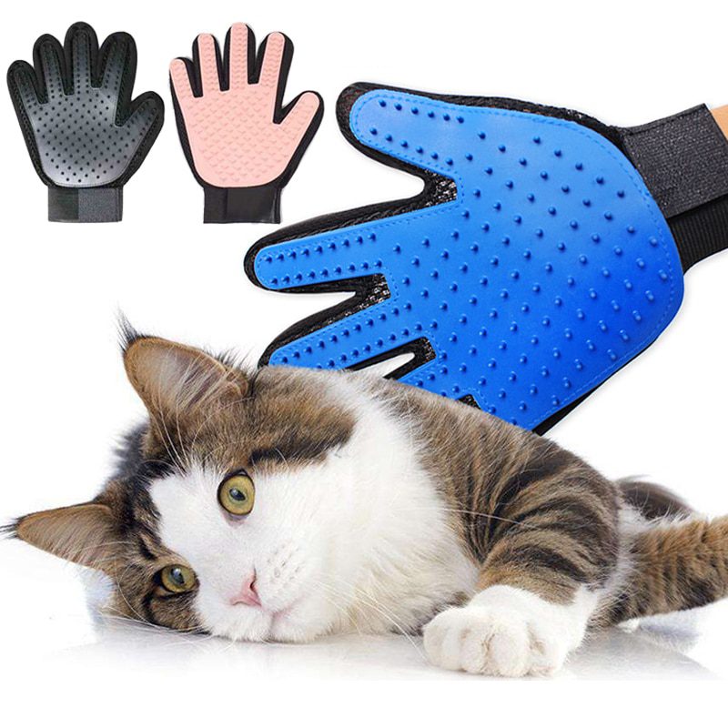 Gants De Toilettage Double Face Pour Chien Et Chat - Anti-poils, Massage, Nettoyage - Lot De 2