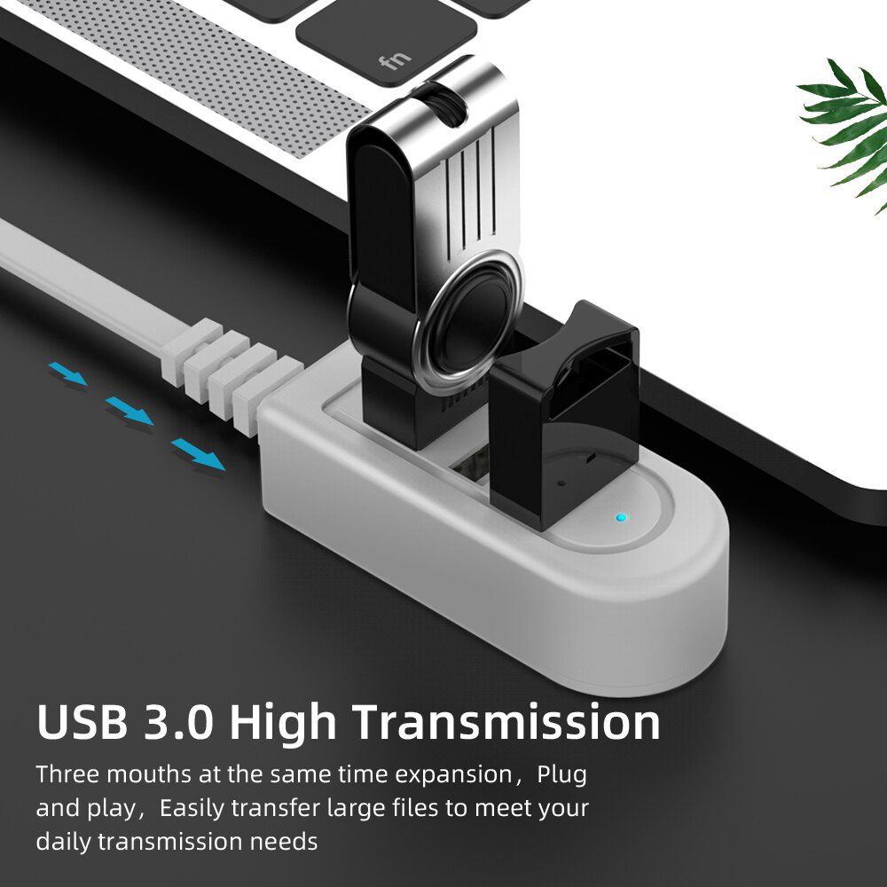USB HUB Transmission rapide USB 3 Ports répartiteur pour lecteur USB ...