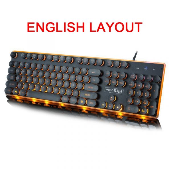 Sorandy Clavier de Jeu Mécanique, Clavier Mécanique Rose à 104 Touches