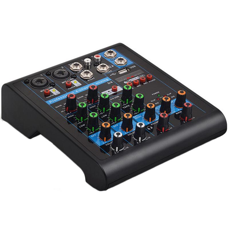 AVEEK AUDIO MIXER,TABLE de Mixage Professionnelle avec USB/Bluetooth,4