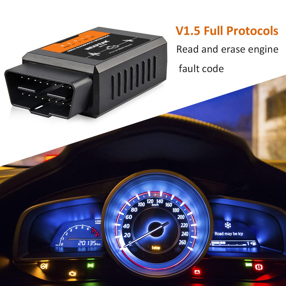 Scanner OBD2 WiFi ELM327 - Compatible Android Et IOS - Pour Diagnostic Voiture (codes Défaut, Capteurs)