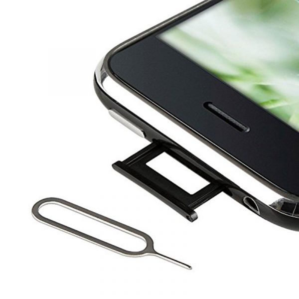 Tiroir Double Cartes SIM De Remplacement Pour IPhone 12 - Noir, Avec Joint D'Étanchéité Et Outil D'Extraction | Compatible Uniquement IPhone 12