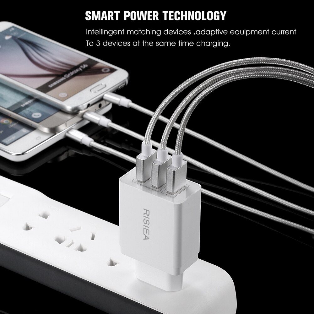 3.1A chargeur USB 3 Ports USB adaptateur de chargeur de téléphone pour