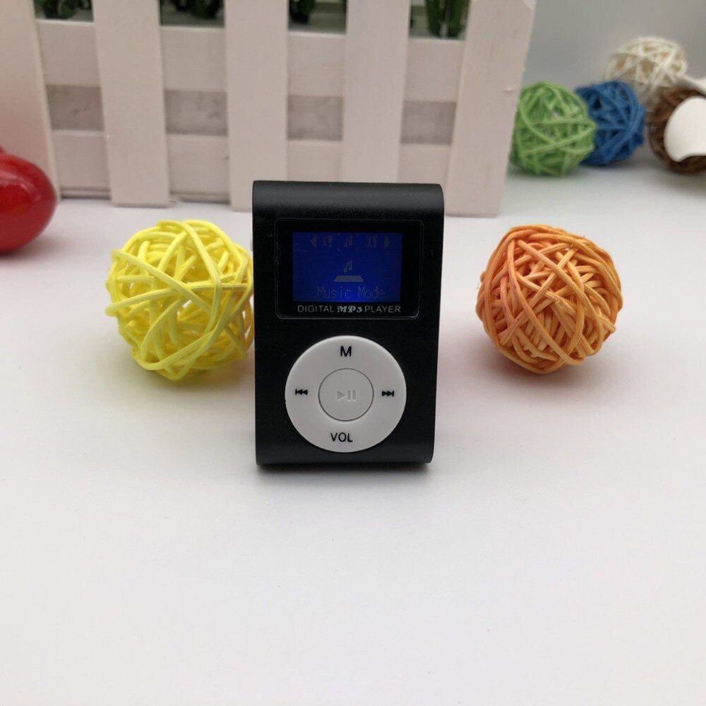 Lecteur MP3 Mini Portable Avec Écouteurs - Son Hi-Fi Sans Perte - 180mAh - Support Carte 64Go (Bleu)
