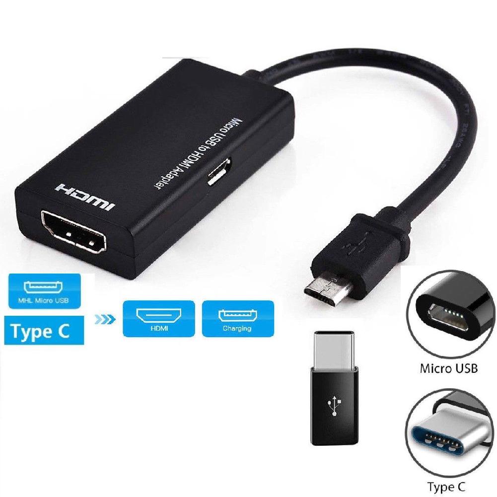 Adaptateur HDMI Vers Mini HDMI Et Micro HDMI - Connexion Or, Résolution Full HD 1080p, Pour Appareils Photo, Caméras
