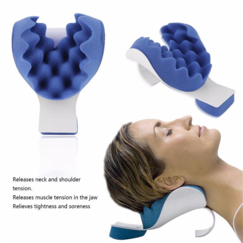 Oreiller De Relaxation Cervical REARAND – Soulagement Cou Et épaules – Bleu