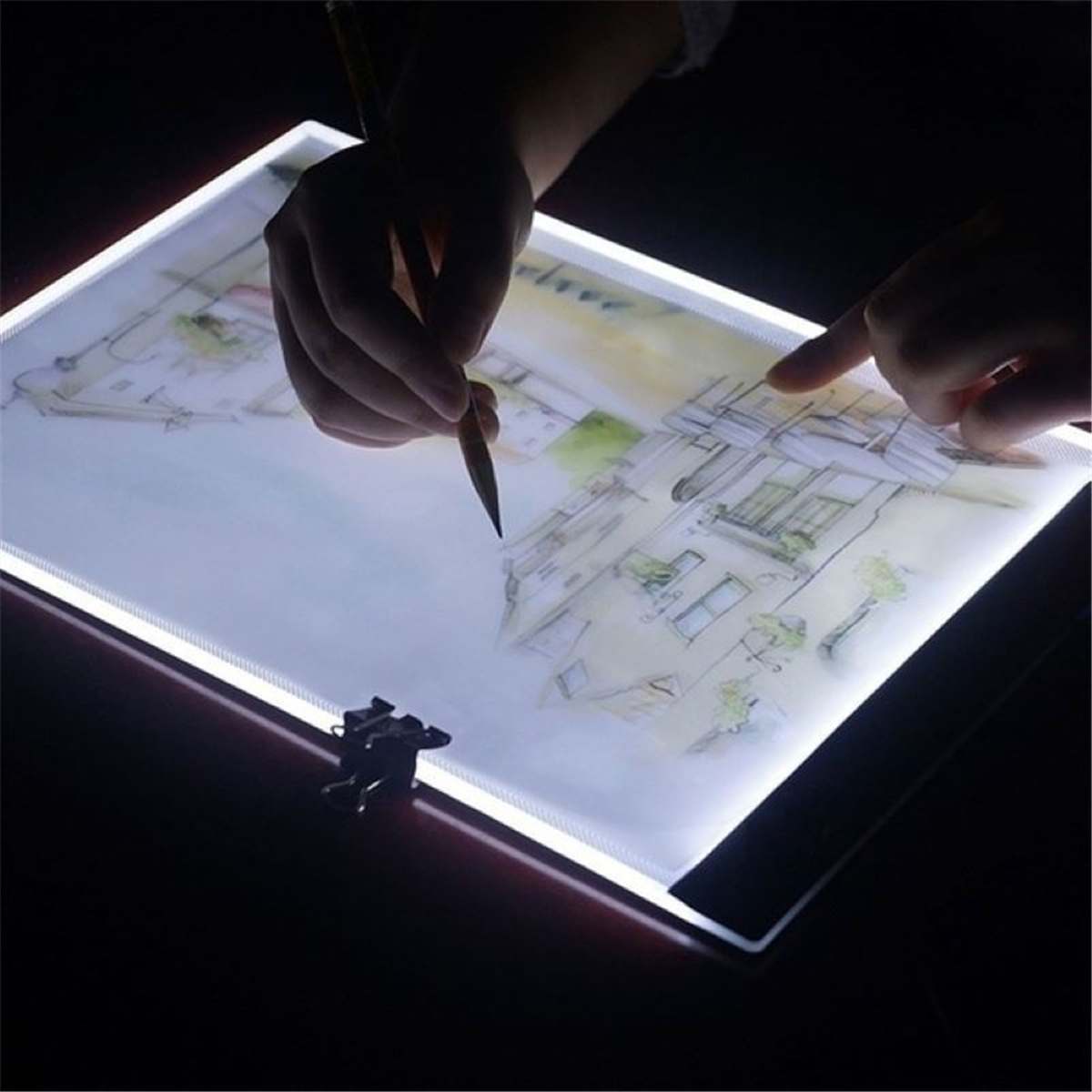 A3 A4 A5 tablette graphique LED dessin tablette Art pochoir planche à dessin  boite lumineuse traçage Table Pad electronique écriture tablette, ✓  Meilleur prix au Maroc et ailleurs