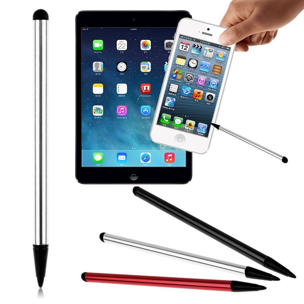 stylo capacitif écran tactile stylet crayon pour pad téléphone portable  tablette argent