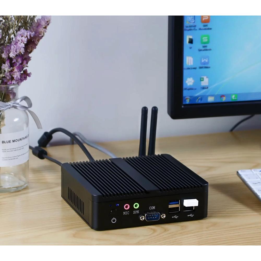 Mini PC industriel sans ventilateur Intel Celeron N2830 prise