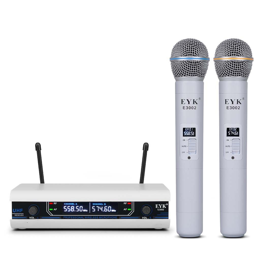 Micro Sans Fil UHF Rechargeable TONOR - 2 Micros Métal Avec Récepteur Bluetooth, Portée 80 M, Pour Karaoké, Mariage, Fête