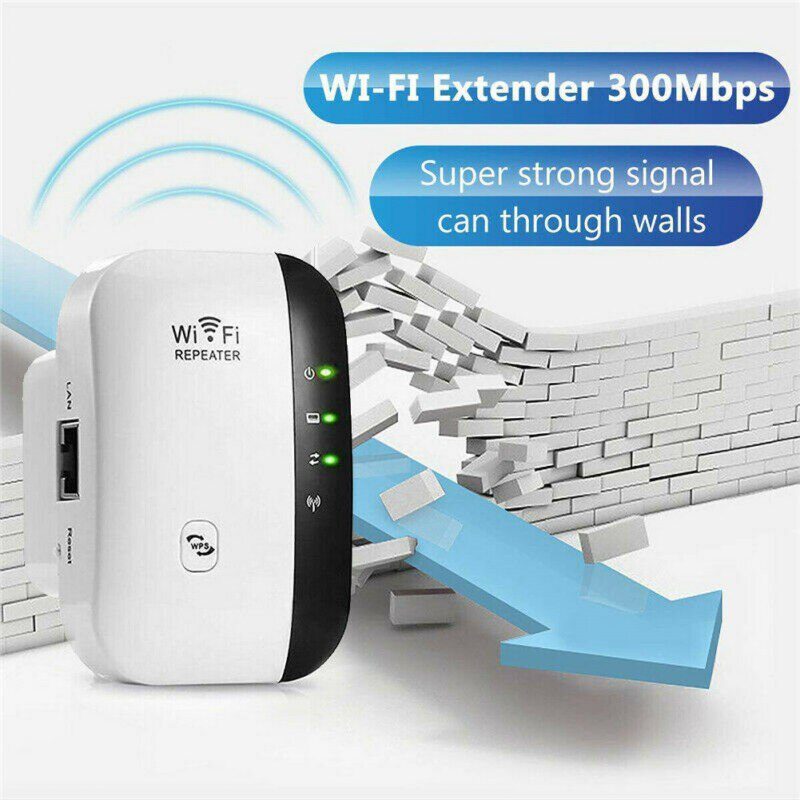 Répéteur WiFi 6 Antennes – Amplificateur Signal Jusqu'à 300 M², 2 Ports LAN, Modes Répéteur/Routeur/AP – Pour Maison, Bureau