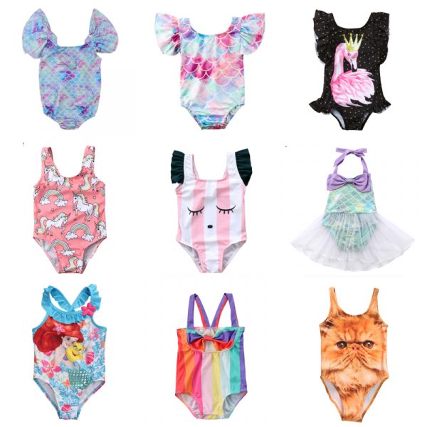 Maillot de bain pour enfants | D'été, dessin animé, pour bébé, maillot de bain, filles, Bikini, une pièce, vêtements de plage