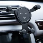 Support de voiture avec gravité pour téléphone | Pour téléphone, dans la voiture, Clip d'aération, aucun support de Mobile magnétique pour téléphone, support GPS pour iPhone XS MAX Xiaomi