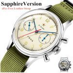 1963 pilotes de l'armée de l'air chinoise chronographe montres Original réel st1901 saphir horloge hommes mécanique main vent montre-bracelet
