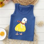 Chemise bébé Blouses enfants gilet sans manches t-shirt garçons nouveau enfant en bas âge chemises Cool impression coton dessin animé enfants filles haut simple