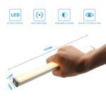 2020 LED veilleuse capteur de mouvement sans fil USB Rechargeable 20 30 40 50cm nuit lampe pour armoire de cuisine armoire applique