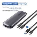 Ugreen M2 boîtier SSD boîtier NVME M.2 à USB Type C 3.1 adaptateur SSD pour NVME PCIE NGFF SATA M/B clé disque SSD boîtier M.2 boîtier SSD