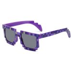 Gags mosaïque lunettes de soleil truc jouet voyou vie lunettes traiter avec elle lunettes Pixel femmes hommes noir mosaïque lunettes de soleil drôle jouet