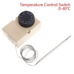 AC220V 0-40 interrupteur de température Thermostat capillaire contrôleur w boîte étanche