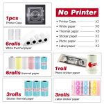 Photo Pocket Mini Thermal Printer Peripage A6 200 dpi 58mm Thermal Bluetooth Protable Mobile Receipt Phone Printer Android iOS