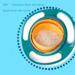 Imebaby360 ° rotation balance | anti-déversement enfants bol en forme de plat enfants vaisselle de qualité alimentaire PP matériel pour bébé