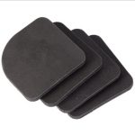 1set = 4 pièces! Noir meubles chaise bureau pieds protection tampons EVA caoutchouc Machine à laver choc antidérapant tapis Anti-vibration bruit