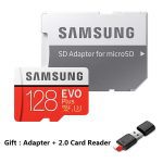 SAMSUNG EVO + Micro SD 32G SDHC 80 mo/s Grade Class10 carte mémoire C10 UHS-I TF/SD cartes Trans Flash SDXC 64 go 128 go pour l'expédition