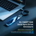Baseus M2 boîtier SSD M.2 SATA vers USB NGFF boîtier de disque dur externe adaptateur Type C 3.1 B M + B clé SSD boîtier boîtier M.2