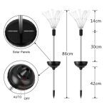 90/150 LED lumière solaire huit modes de fonction pissenlit pelouse lumières/feux d'artifice lampe extérieure étanche solaire jardin lumière