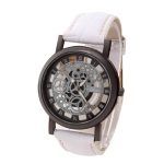 Montre hommes de luxe en acier inoxydable Quartz militaire Sport bracelet en cuir affaires Simple cadran montre-bracelet Reloj Hombre