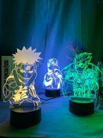 Anime Naruto Uzumaki Led veilleuse équipe 7 Sasuke Kakashi Hatake enfants chambre veilleuse Itachi Uchiha 3d lampe enfant cadeau de noël