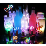 Lumière de bouteille de vin en liège alimenté par batterie 1m / 2m bricolage LED lumière de barre lumineuse fête d'anniversaire vin bouchon de bouteille bande lumineuse