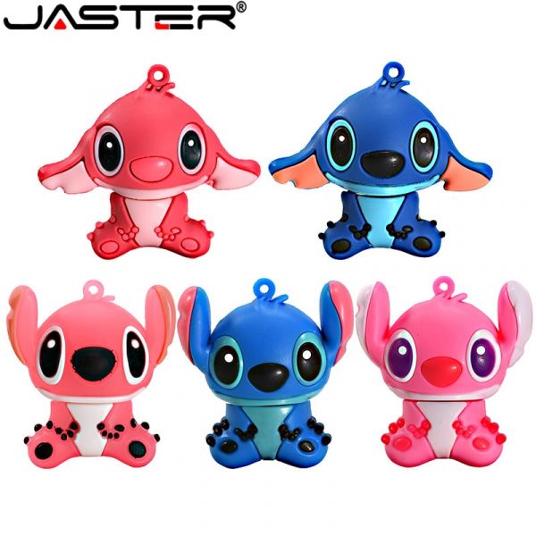 JASTER belle bande dessinée Lilo et point USB lecteurs Flash 64GB 32GB 16G 8G 4GB stylo lecteur de clé USB clé USB lecteurs de pouce cadeau