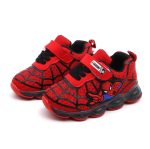 Garçons Sneaker filles Spiderman enfants chaussures Led avec lumières Sneaker 2020 printemps automne chaussures enfants enfant en bas âge bébé fille chaussures
