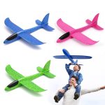 38/48CM main jeter mousse avion jouets en plein air lancement planeur avion enfants cadeau Jouet gratuit mouche avion jouets Puzzle modèle Jouet