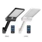 56LED solaire capteur de mouvement applique murale lampadaire extérieur avec télécommande étanche jardin lampadaire luminosité réglable