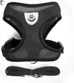 Maille petit chien harnais et laisse ensemble chiot chat gilet harnais pour carlin bouledogue Arnes Perro chat chien harnais gilet petshop #15