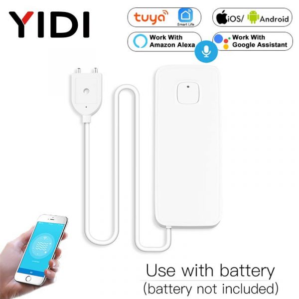Tuya capteur intelligent WiFi | Détecteur de fuite d'eau, alerte de débordement d'inondation, système d'alarme de sécurité, application Smart Life, télécommande