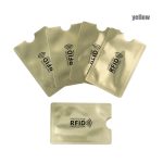 10PC Anti Rfid couleurs bloquant lecteur porte-carte Id porte-cartes de banque Protection métal carte de crédit porte-notes Aluminium organisateur