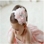 Bandeau style coréen pour nouveau-né | Accessoires de cheveux, bandeau avec fleurs, pour bébés filles, accessoires de cheveux, accessoire de photos photographiées et soi-même pour enfants