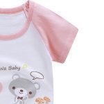 Nouveau-né garçon fille été coton ensembles bébé unisexe dessin animé impression T-shirt Blouse garçons filles à manches courtes pull t-shirt décontracté chemises