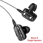 Olhveitra 3.5mm dans l'oreille écouteurs filaire casque Gamer pour ordinateur iPhone Samsung Xiaomi double lecteur stéréo Sport écouteurs avec micro