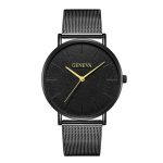 Genève Simple femmes montres haut de gamme en acier inoxydable maille Quartz montres de mode horloge dames Montre Montre Femme