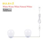 USB LED 5V lampe de maquillage applique murale beauté 2 6 10 14 Kit d'ampoules pour coiffeuse Stepless Dimmable Hollywood vanité miroir lumière
