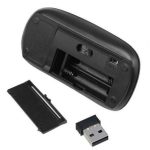Bureau Ultra-mince souris sans fil 2AAA batterie USB mode ordinateur haute sensibilité réunion souris Portable PC & accessoires d'ordinateur Portable