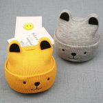 Pudcoco 2020 nouveau bébé 3D dessin animé chapeau printemps automne bébé chapeau pour garçons filles tricoté casquette hiver chaud couleur unie enfants chapeau