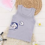 Chemise bébé Blouses enfants gilet sans manches t-shirt garçons nouveau enfant en bas âge chemises Cool impression coton dessin animé enfants filles haut simple