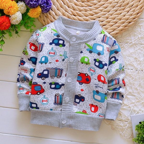 2019 printemps automne garçon coton chandails pour bébé garçon vêtements chauds 0-2yrs enfants décontracté tricoté Cardigan chandails infantile t-shirt filles